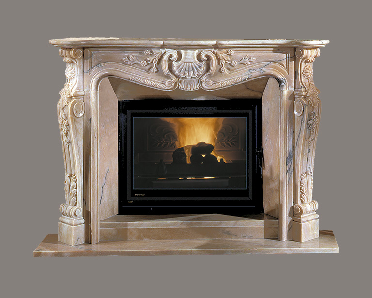 classic marble fireplace