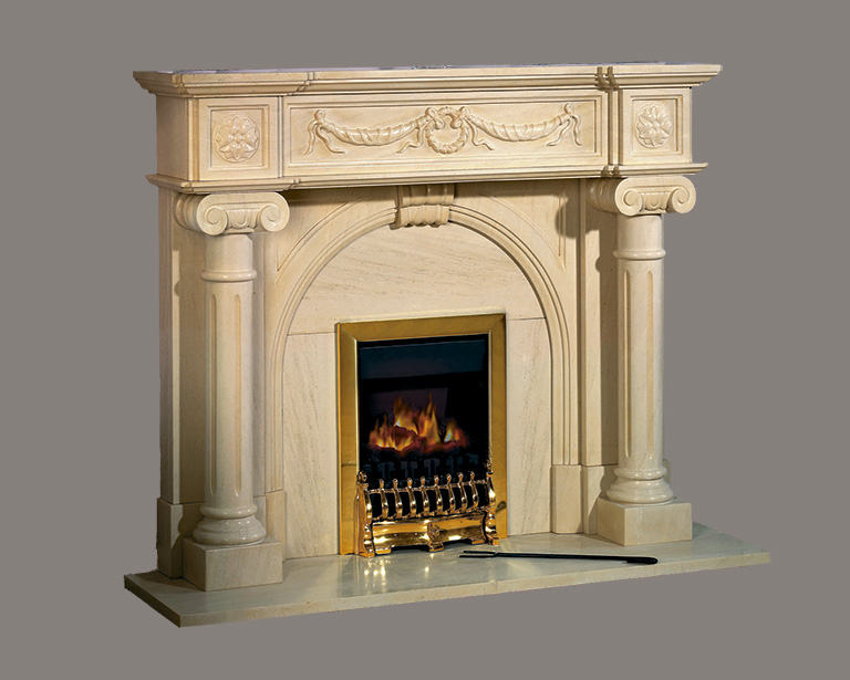marble fireplace for living room. Classic style